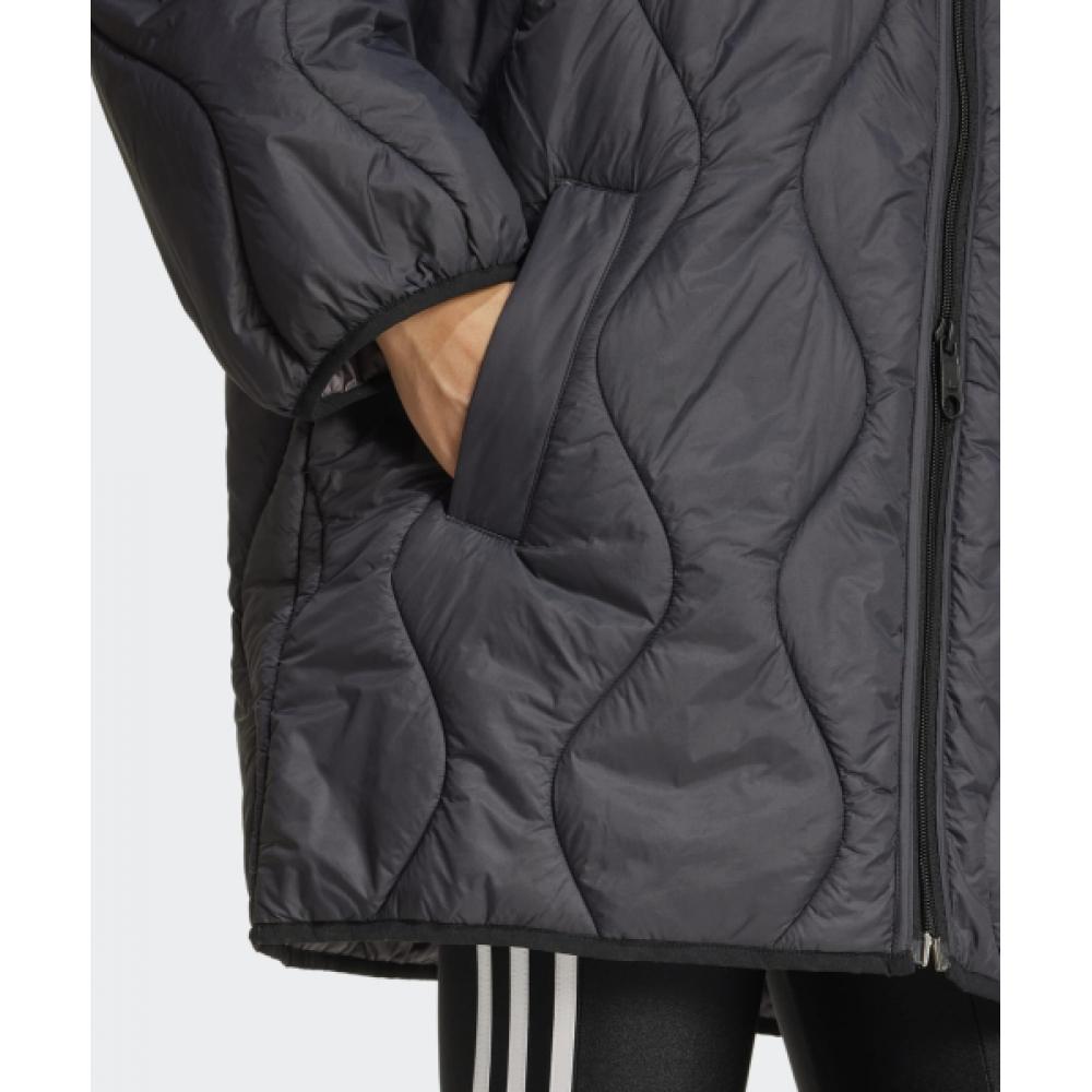 Adidas Quilted Mid Jacket   Black Iw5862