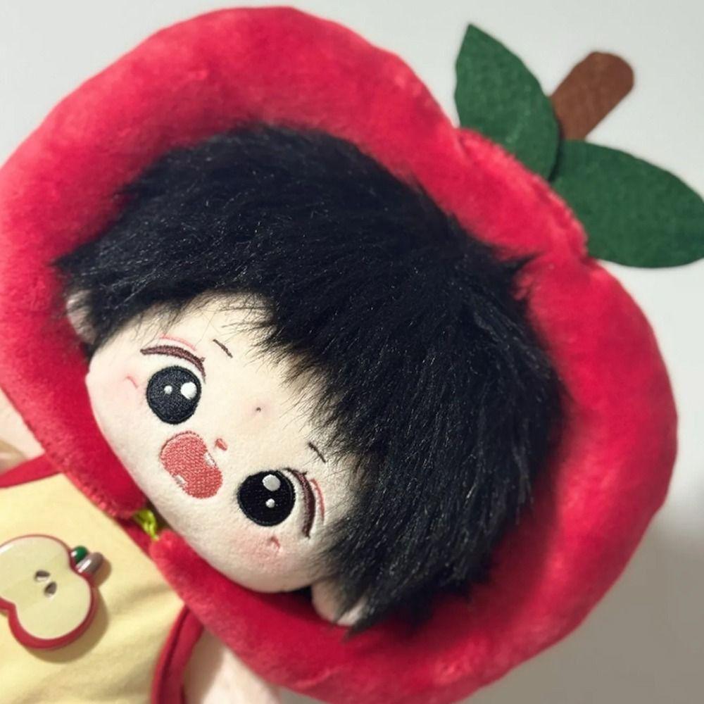 1 Set Fruit Hat Cotton Doll's Clothes Red Set Plush Doll Clothes Children's Gift