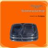WS Disposable 2-Compartment Microwavable Food Container with High Lid