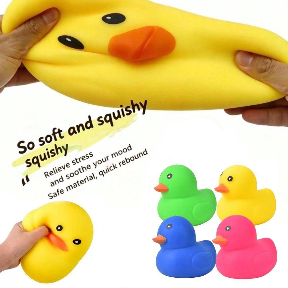 Soft Squeeze Duck Pinch Le Colorful Fidget Duck Toy Cute Animals Squishy Duck Toy Office Workers