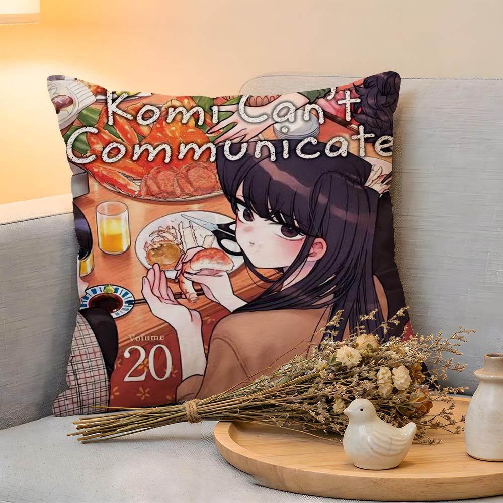 

Cushion Cover KKomi Cant Communicate Linen SkinFriendly Soft Decorative Case for Sofa Home Decor Pillow cover 30x30cm