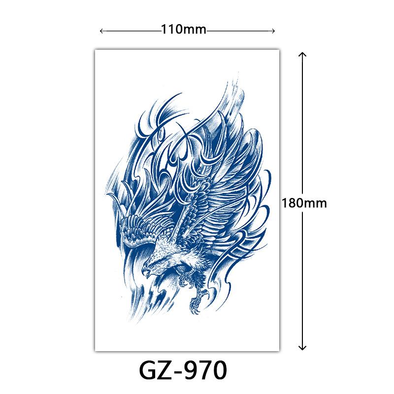 Juice Tattoo Stickers, Herbal Tattoo Stickers, Semi-Permanent English Letter Tattoo Stickers Tattoo