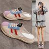 Damenschuhe 2026 Sommer Neu Atmungsaktives Mesh Halbschuhe Outdoor Komfort Rutschfest Damen Plateau Sandalen Freizeit Strandschuhe