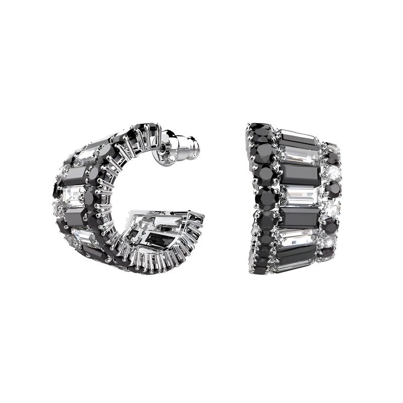 Swarovski Mixed Graphics Hyperbola Earrings Women s Black 5615417