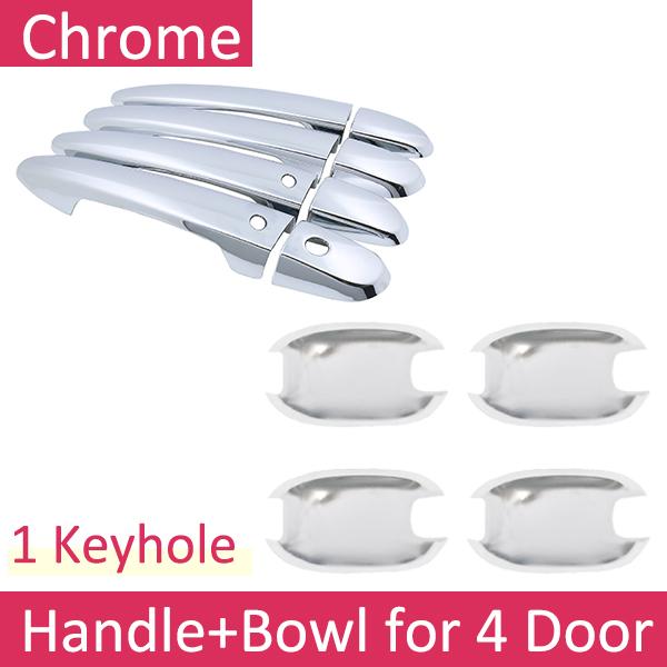 Chrome Car Door Handle Cover for Mazda 3 2nd Gen BL Axela 2009~2013 Luxury Trim Set Exterior Car Accessories 2010 2011 2012