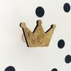 Fashion Nordic Style Crown Shape Kids Room Wooden Wall Sticker Wall Hanging Hook Home Decor