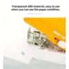 1PC 3-in-1 Creative Stapler Mini Portable Press Labor Saving Multi-function Needle-free Stapler Hole Punch Letter Opener