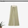 ZANZEA Elegant Women Outfits Lapel Neck Long Sleeve Blouse and Long Trousers Casual Two Piece Cargo Sets