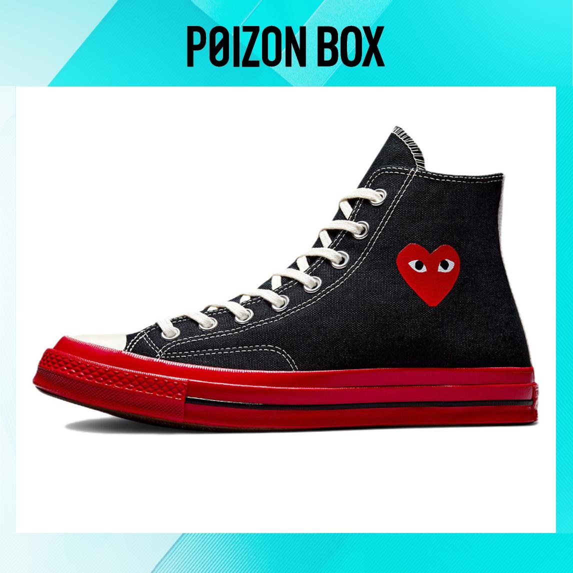 

Converse Chuck Taylor All-Star 70 Hi Comme des Garcons PLAY Black Red Midsole