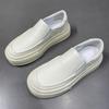 Board shoes men's 2026 spring new platform fashion casual men's shoes leather lazy