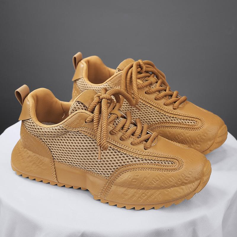 

Low-Top Wear Resistant Fashion Heigh Tening Casual Shoes Men s Trendy Breathable Comfortable Versatile Sneakers 44 жовтий