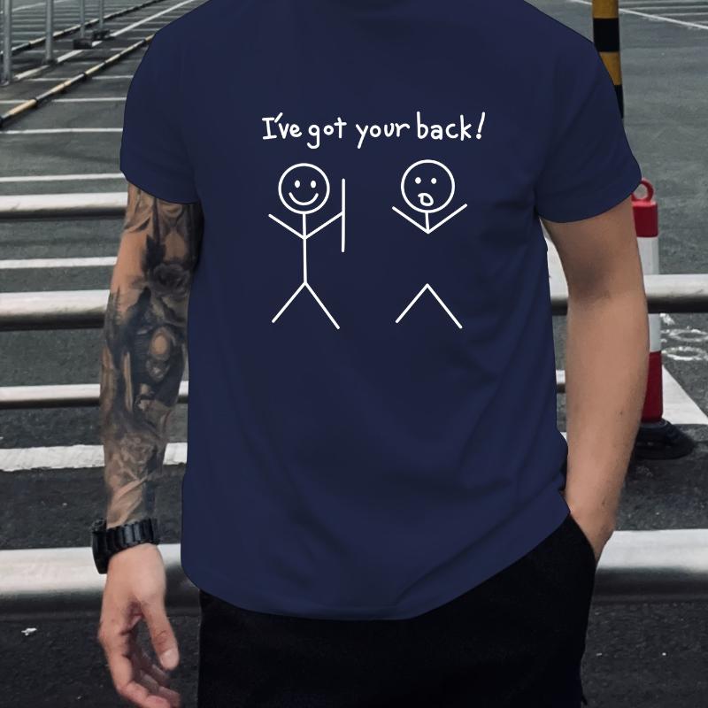 

Abstract Symbol Pattern Print T-Shirt,Lightweight Summer T-Shirt Breathable Cool, Comfortable Wear XXL темно-синього кольору