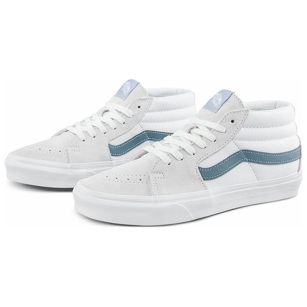 Vans Sk8-Mid Casual Wear-resistant Skateboarding Shoes Unisex White Men's VN0A5KXERV2