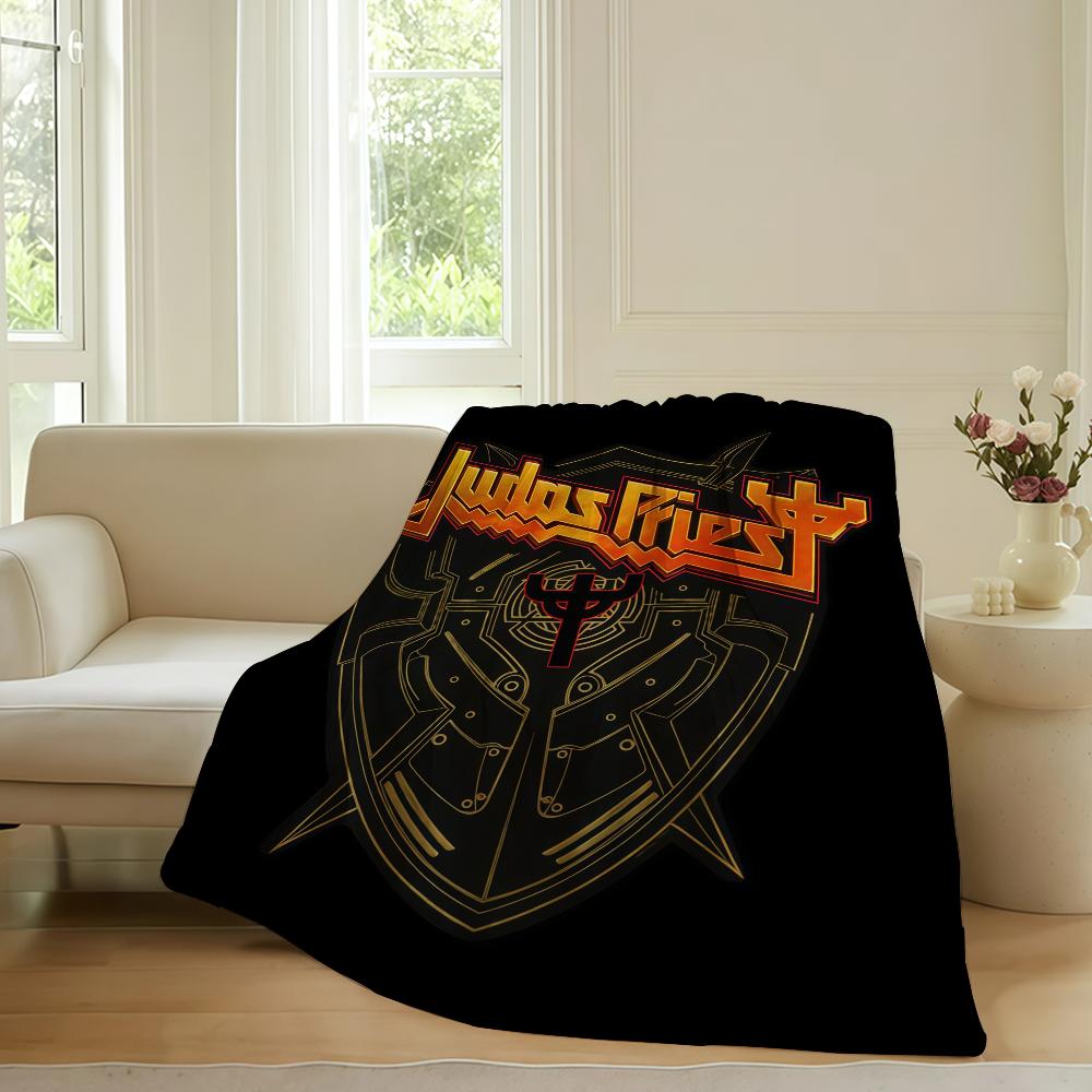 

Rock band J Judas P Priest Blanket For Sofa Office Bed Plane Travel Sleep Read Relax Camping Soft And Warm 75x90cm