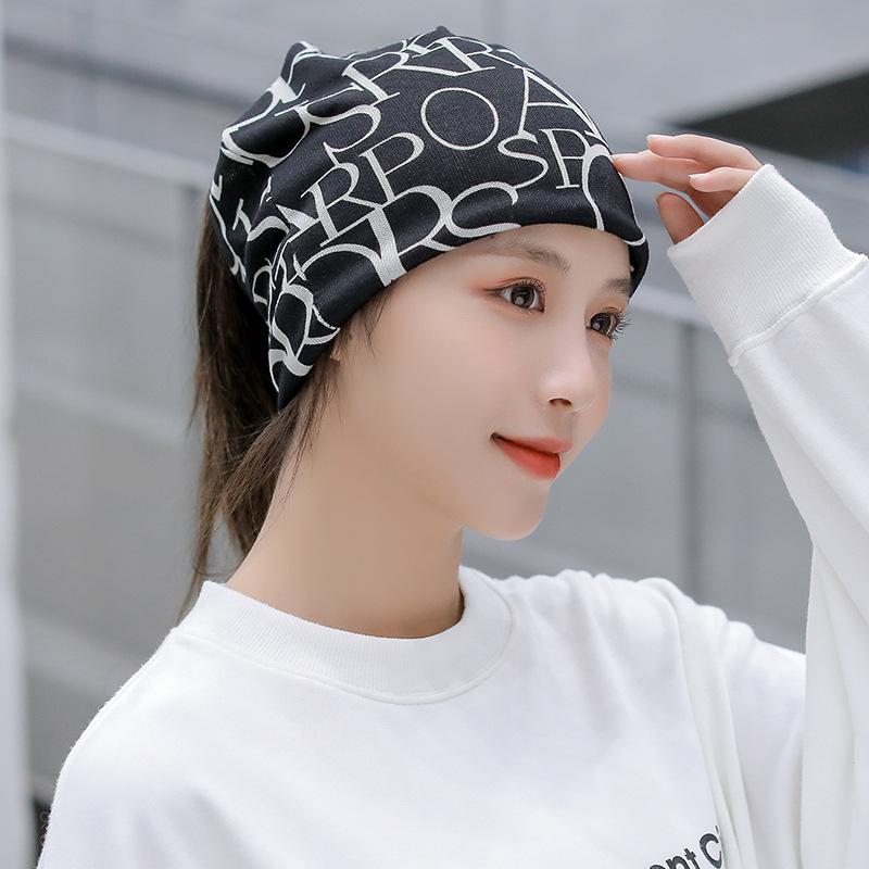 Autumn & Winter Double-Layer Twist Hat and Scarf with Neck Protection