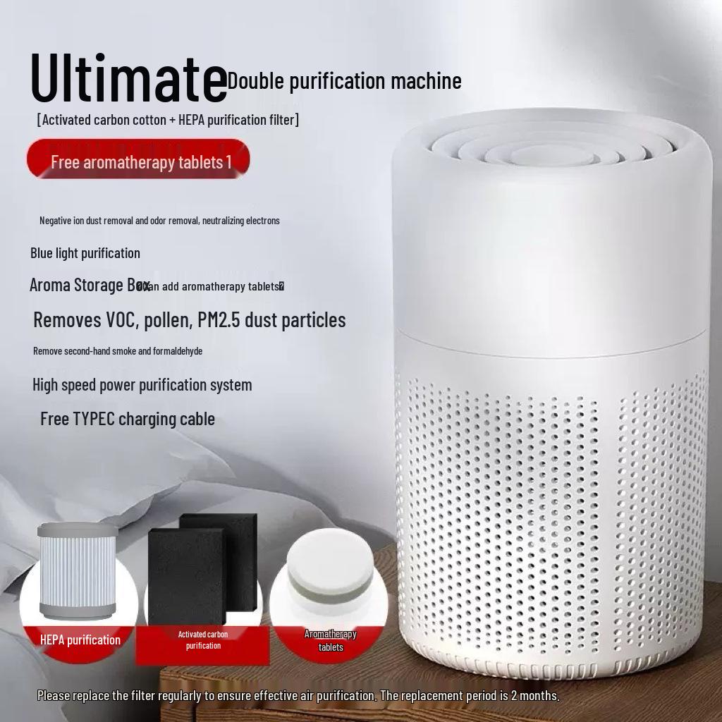 Desktop USB Air Purifier: Remove Smoke & PM2.5 - 2026 Holiday Gift