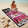 Beach Towel with KATSEYE Pattern - soft,absorbent,machine washable Lightweight&Modern,swimming,Travel Essentials