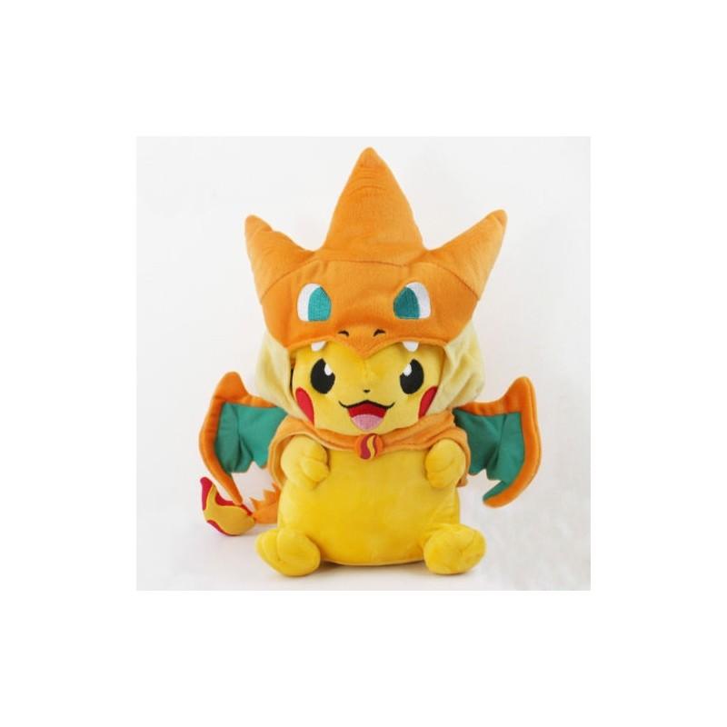 

Adorable 9 Pokemon Pikachu Plush Soft Toy With Charizard Hat For Collectors