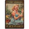 Gardening Because Murder is Wrong Vintage Metal Tin Signs Wall Decor for Home Garden Bars Cafe Clubs Retro Posters Plaque