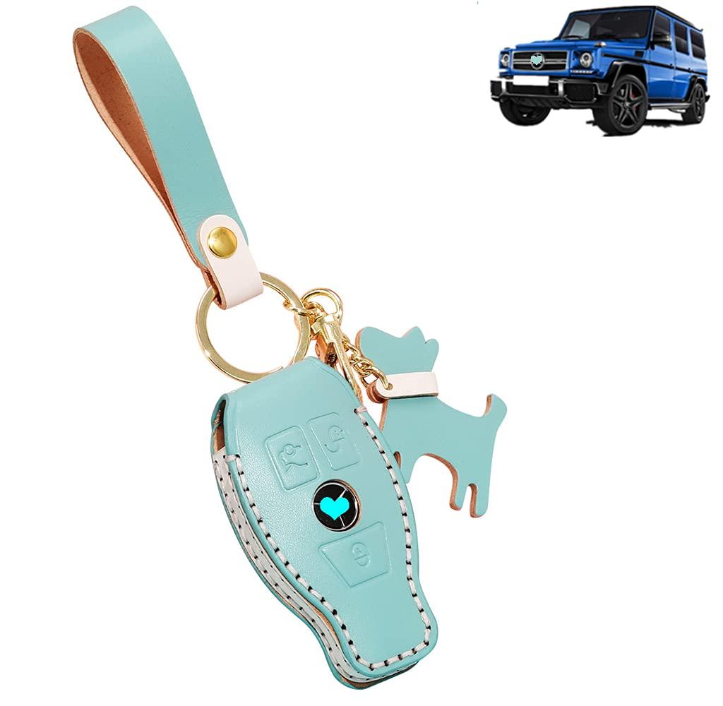 [Mumay] Benz Key Cover, Smart Key Cover/Smart Key Case, Key Benz Puppy Key Cover Child B [3 Buttons] синий