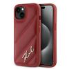 Etui Do iPhone 15 Karl Lagerfeld Diagonal Quilted Czerwone