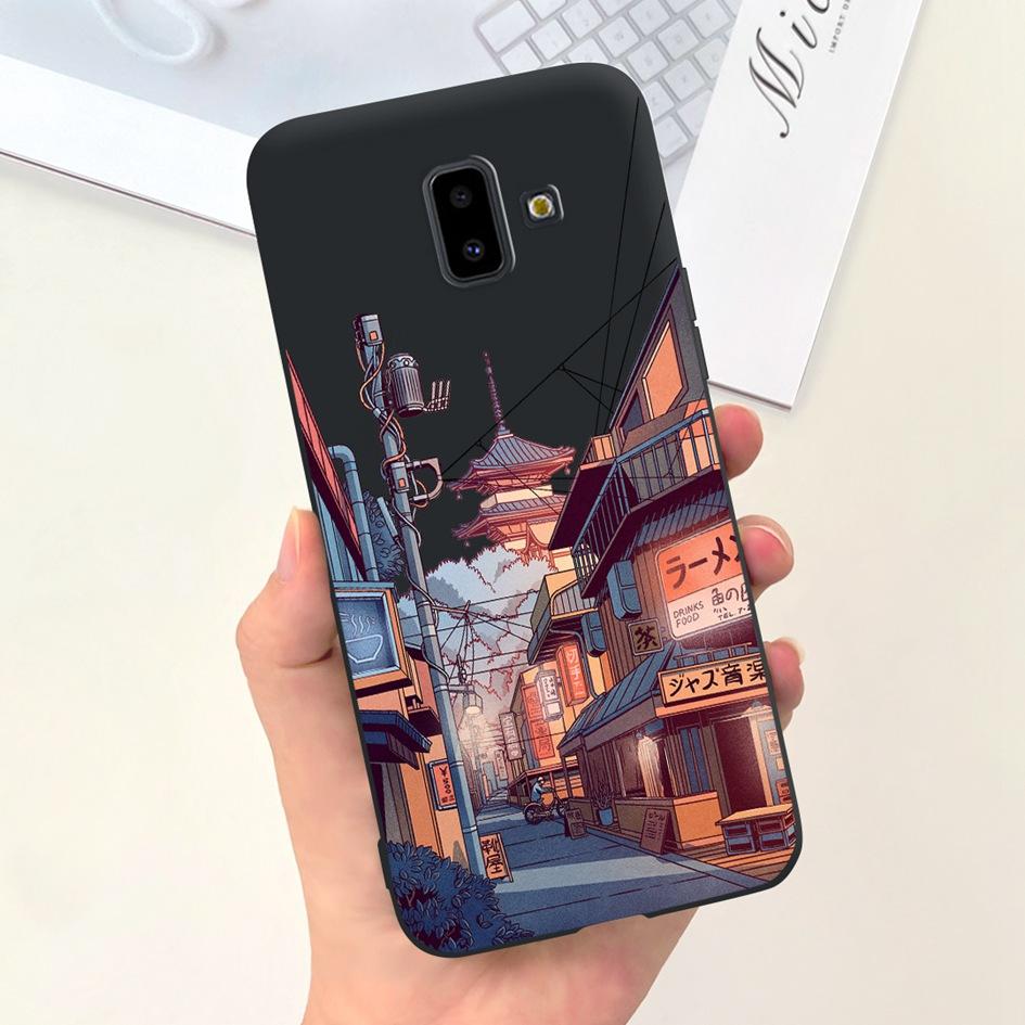 For Samsung Galaxy J4 J6 Plus 2018 Case Popular Flower Soft Silicone Phone Back Cover For Samsung J6Plus J4Plus J610F J415F Capa