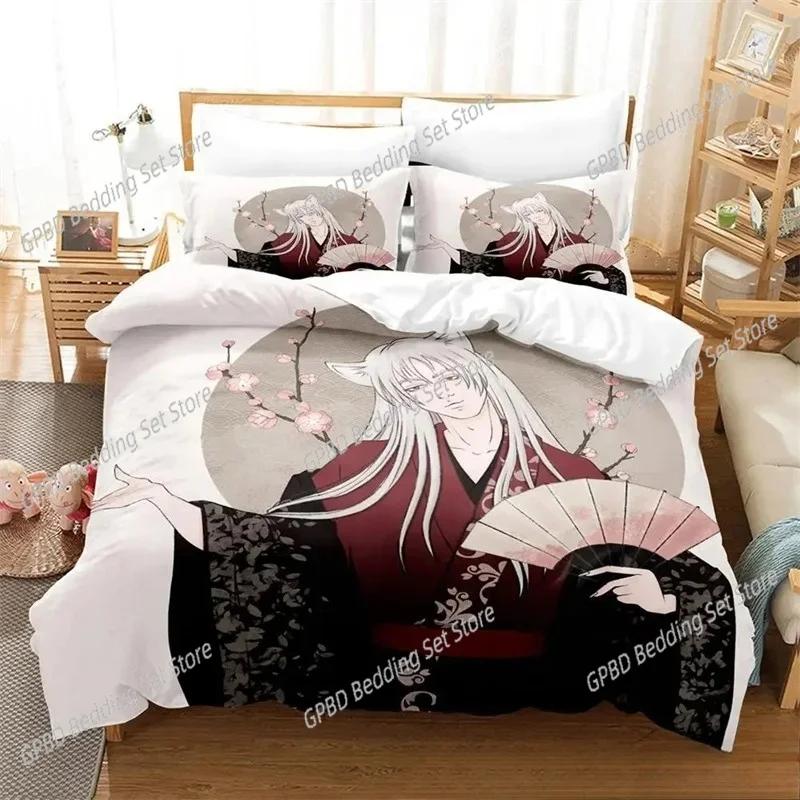 Comforter 3D Print Kamisama Kiss Tomoe Anime Bedding Set Boys Girls Twin Queen King Size Bed Boys Adult