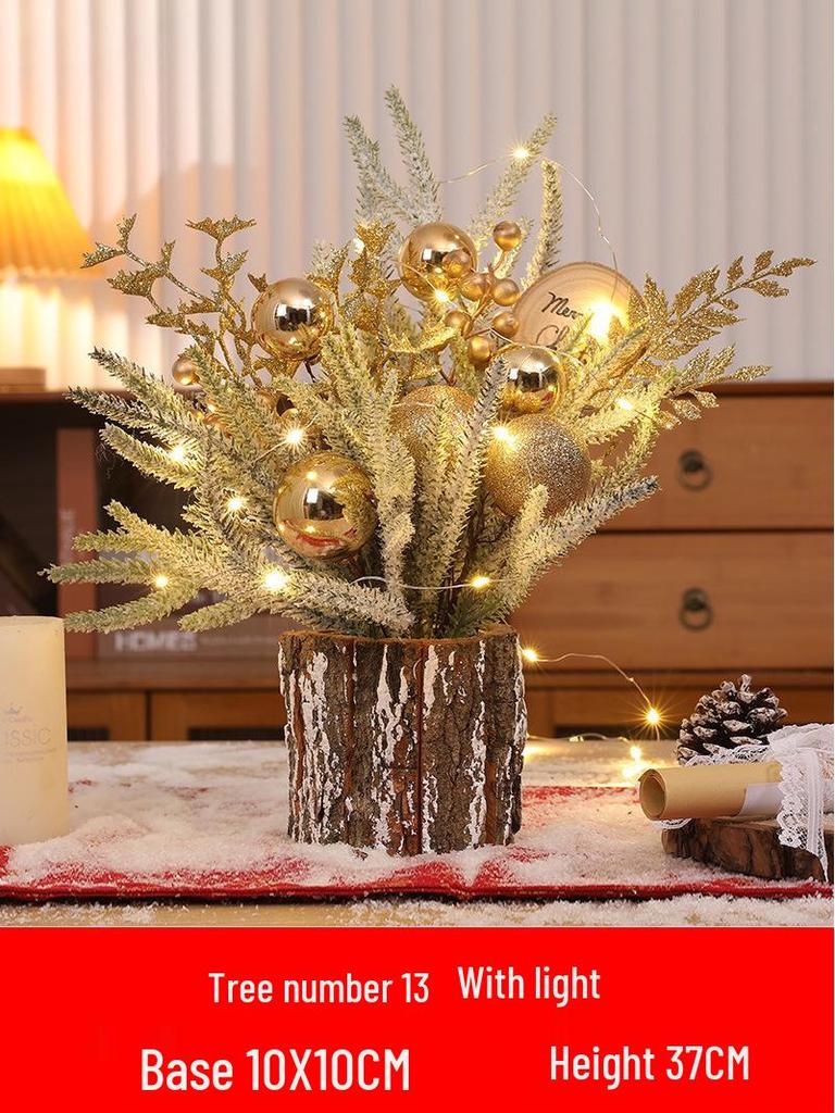 Luminous Mini Christmas Tree Set - Desktop Decoration and Gift
