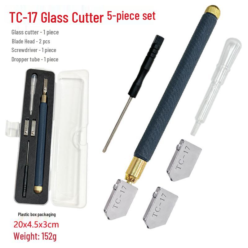 

Roller Type TC-17 Oil Injection Glass Cutter and Alloy Tile Scoring Tool