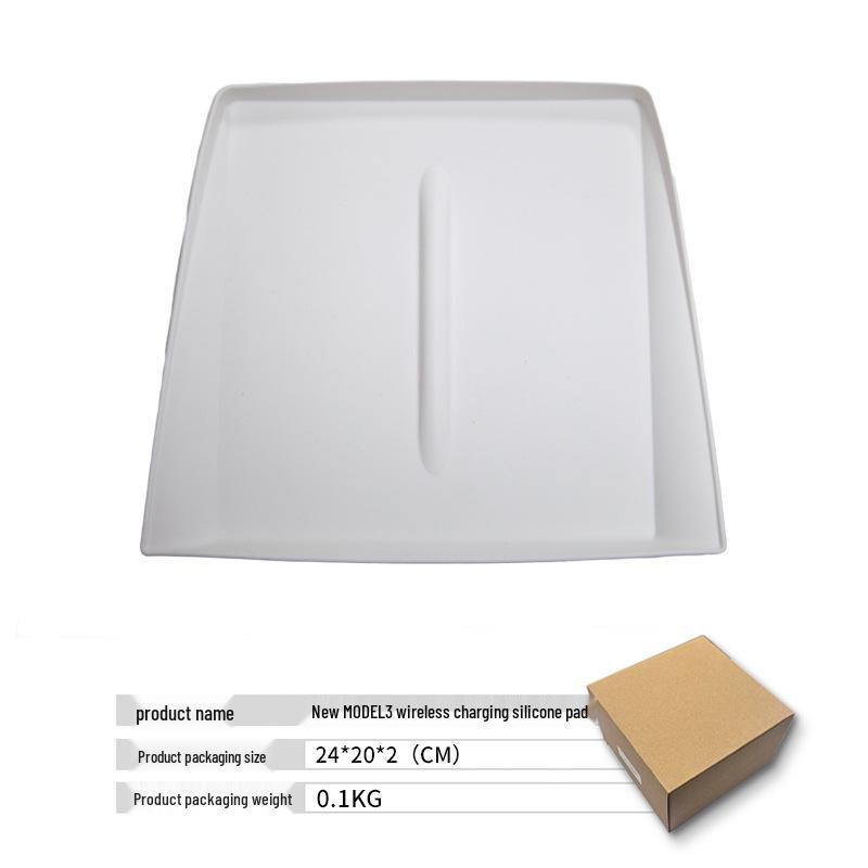Tesla Model 3 Highland Wireless Charging Non-slip Dustproof Silicone Pad