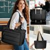 Yarwo Teacher Bag, Large Capacity, Visiting Bag, Laptop Storage, Lightweight, Perfect for Commuting, School, Travel, and Business, Black