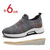 Sneakers Men Elevator Shoes Height Increase Insoles 5CM Man Mesh Sports Shoes Hidden Heels Inside Height Increased Men Shoes