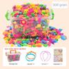 108/188/308pcs Multi-shaped DIY Handmade Beaded Kit Toy Educational Jewelry Making Toys  Kids