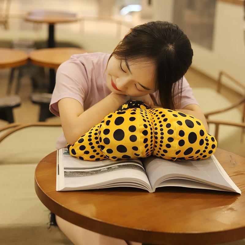 Nordic Creative Polka Dot Pumpkin New Home Decoration Halloween Tree Hanging Plush Toy Throw Pillow Cartoon Funny Doll