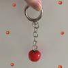 Whimsical Tomato Shape Keyring Resin Alloy Crafted Charm Stylish Accessory Fashion Keychain Pendant for Keys Backpacks