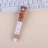 Lovely Bear Ballpoint Pen 10 in 1 Retractable Ballpoint Pen Office School Supplies 0.5mm Multicoloured Pen for Student