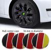 4x Car Wheel Hub Center Caps 56mm United States Germany England Italy France National Flag For Rim Cover Badge Emblem Exterior Styling Accessories