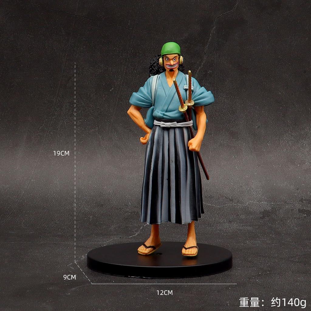 18 cm One Piece Anime Figur Pirate Warriors Monkey D Ruffy Roronoa Zoro Sanji Lysop Actionfiguren Model ornament