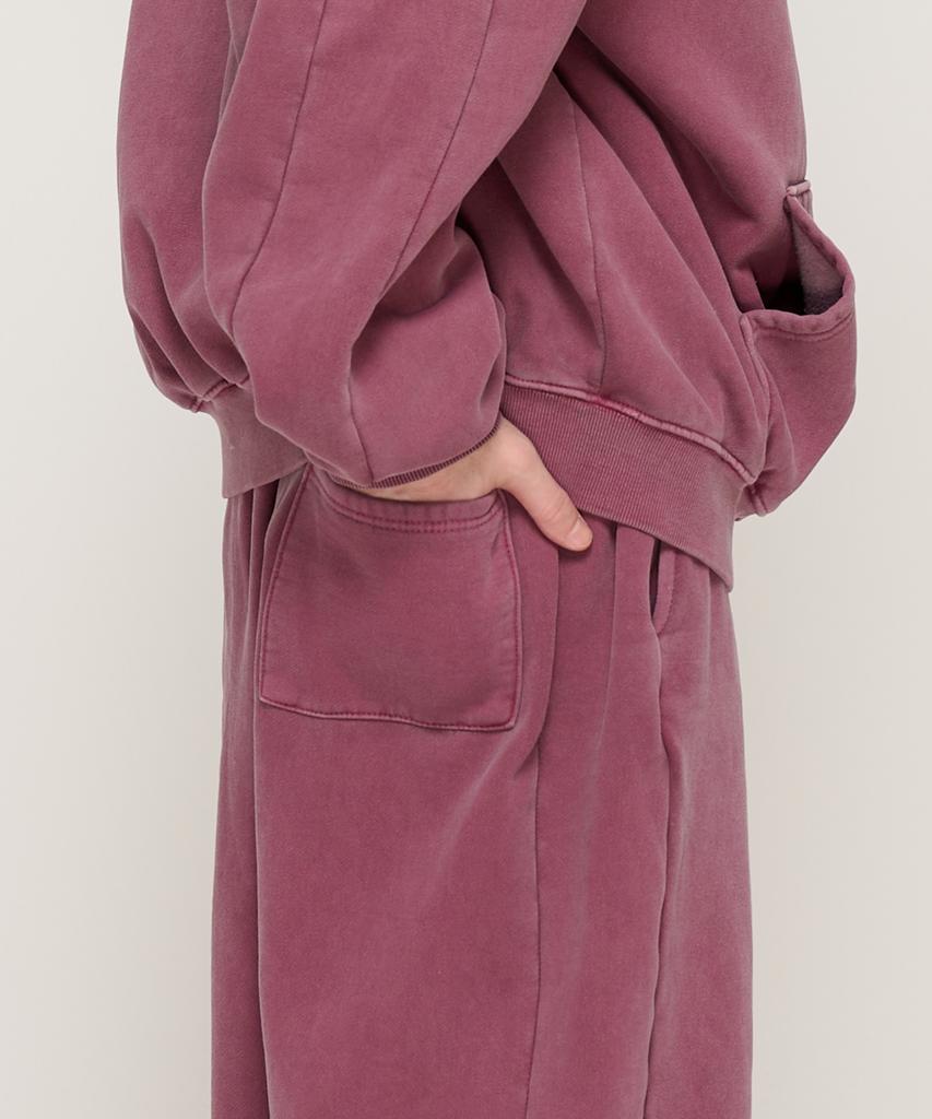 CARGOBROS Pigment-Dyed Training Jogger Pants (Burgundy)