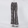 Women's Casual Fashion Striped Floor-Mopping Straight Pants Casual Pants