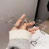 Hochauflösende rahmenlose Blaulichtfilter-Lesebrille, Modische und hochwertige personalisierte Lesebrille