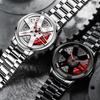 Boruse Wheel Calipers Trendy Men'S Watch Student High-End Waterproof Luminous Quartz Watch
