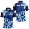 Dart Print Team Custom Polo Shirt Club Training Short-Sleeve Breathable Uniform Jersey Customizable Golf Shirts for Men & Women