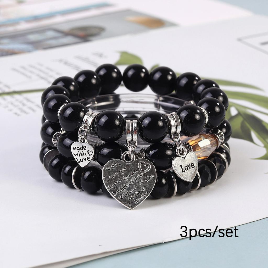 JYL TS Bracelet  Bohemian Elephant Heart Pendant Multilayer Brings Luck & Harmony