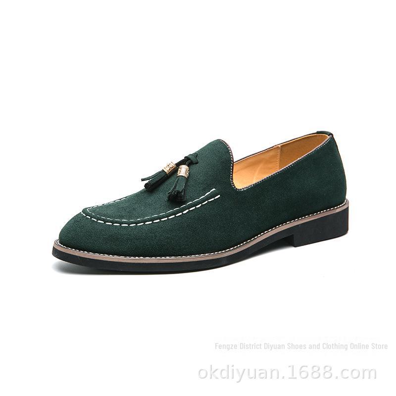 Men's Summer Slip-On Suede Tassel Loafers - British Style Youthful Casual Shoes