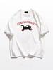 Women's Plus Size Retro Cartoon Kitten Cotton T-Shirt, Summer 2025 Collection, Short Sleeve, Off-Shoulder, Loose Fit.