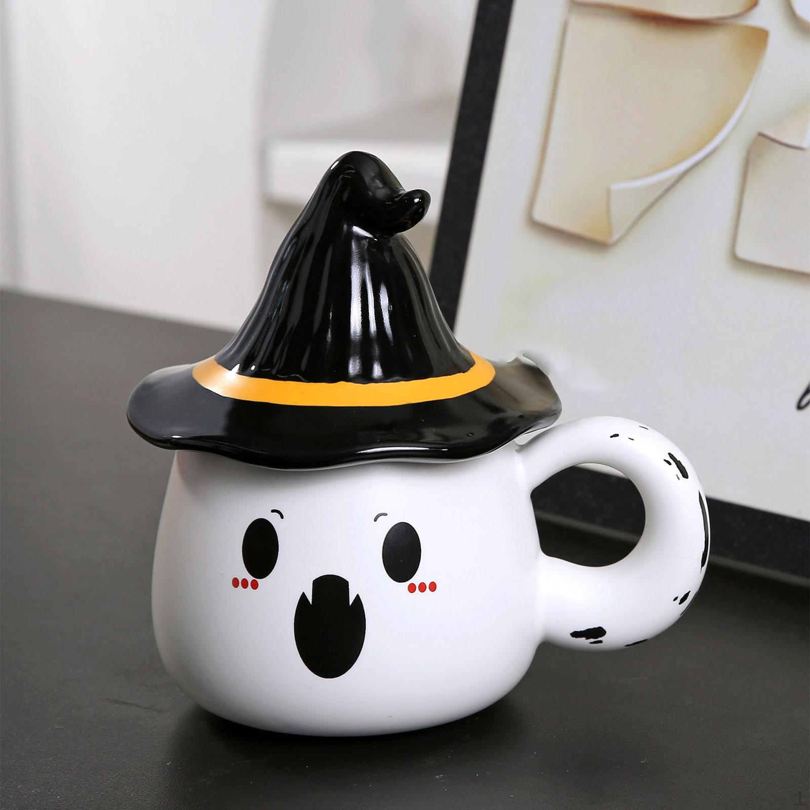 

Керамическая кружка для кофейного напитка, чашка для домашнего декора, украшение для Хэллоуина, шоколадный подарок белый