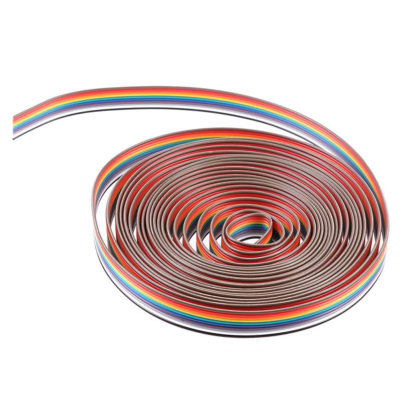 5M Ribbon Cable 10Pin Color Rainbow Ribbon Cable 10P Wire Rainbow Cable For Uno