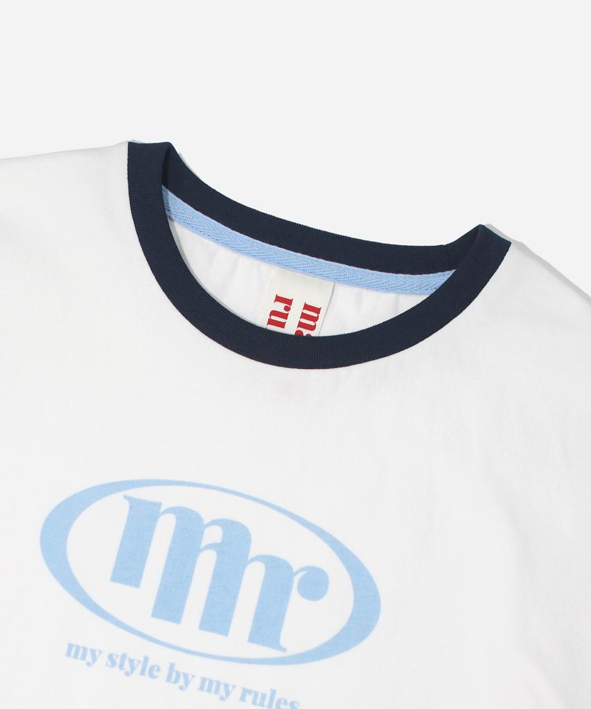 Maseumaluljeueopaeleol Signature Symbol Ringer T-Shirt_Navy