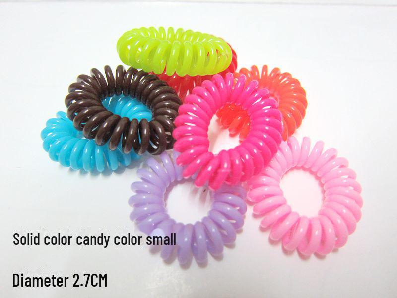 Candy-Colored Thick Bracelet-Style Hair Ring: Extra-Large Korean Rubber Band and Spring Headband Ornament